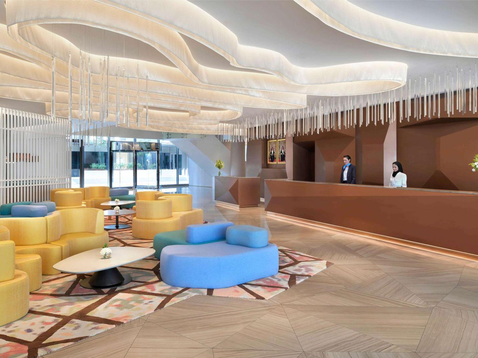 Moevenpick Hotel & Apartments Ghala 马斯喀特 外观 照片 Lobby